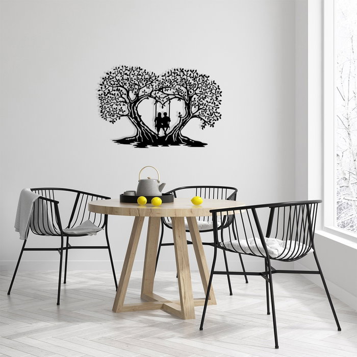 Wallity Love Accesorio decorativo de pared de metal Negro Wallity Love Accesorio decorativo de pared de metal Negro